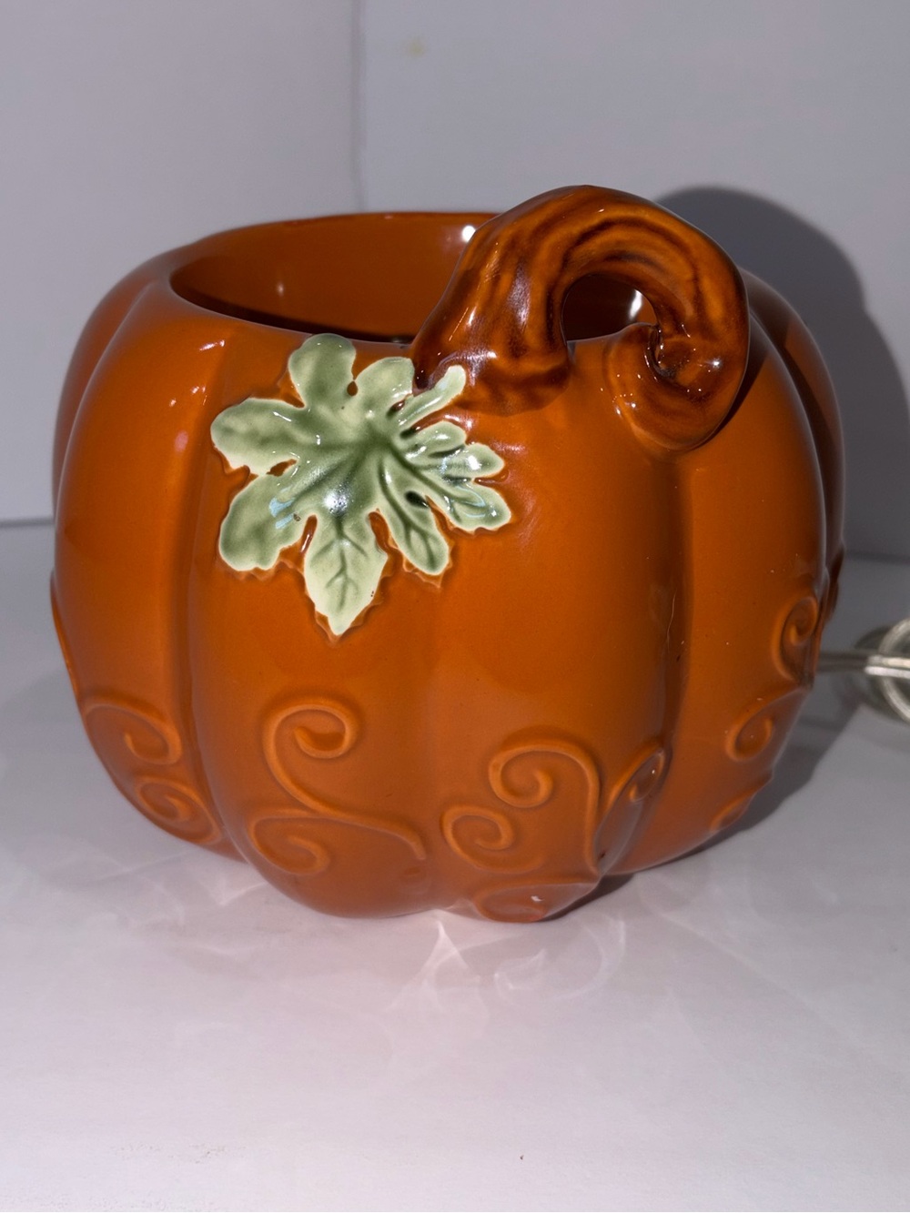 Yankee Candle Scenterpiece Ceramic Pumpkin Electric Wax Warmer EUC
